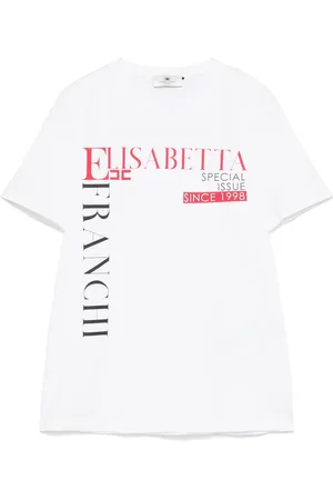 Elisabetta Franchi Playera con estampado de letras