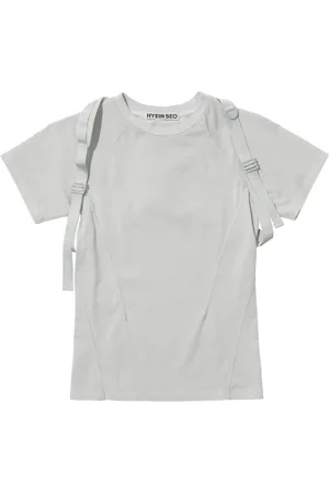 Hyein Seo Playera con cuello redondo