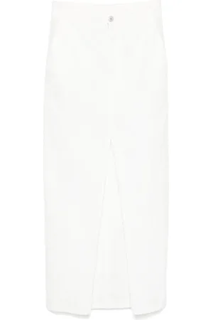 Brunello Cucinelli Falda larga estilo chino