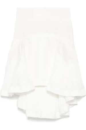 SACAI Falda corta con diseño plisado