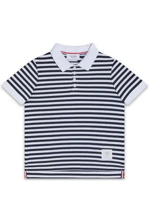 Thom Browne Playera tipo polo con motivo de rayas
