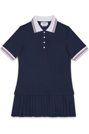 Thom Browne Vestido estilo playera tipo polo con pliegues