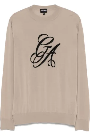 Giorgio Armani Suéter con logo bordado