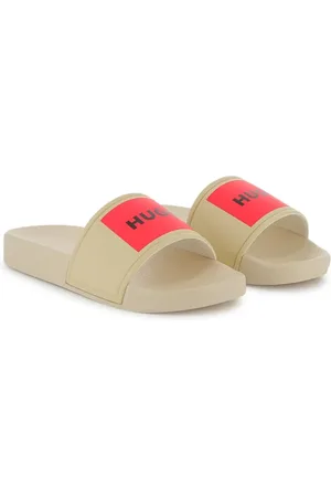 HUGO BOSS Flip flops con logo estampado