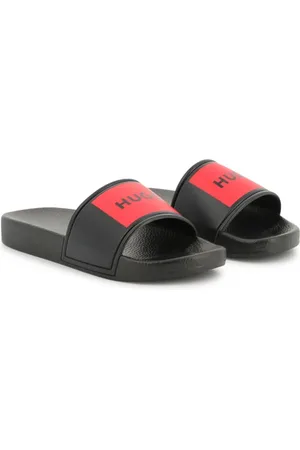HUGO BOSS Flip flops con logo estampado