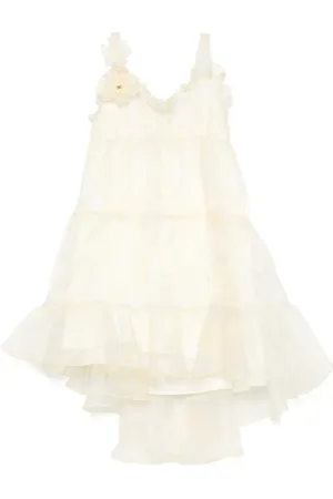 Elisabetta Franchi Vestido con aplique floral