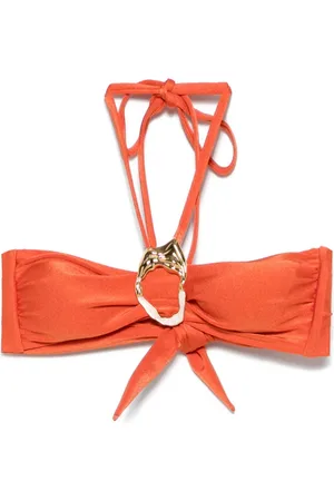 PATBO Top de bikini con gemas metalizadas