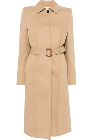 Alexander McQueen Gabardina con cinturón