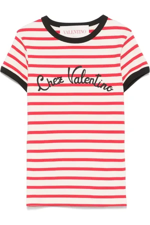 VALENTINO GARAVANI Playera con motivo de rayas
