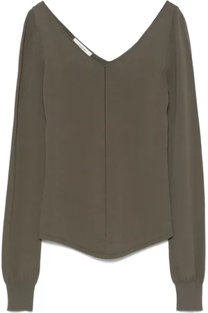 LEMAIRE Top con cuello en V