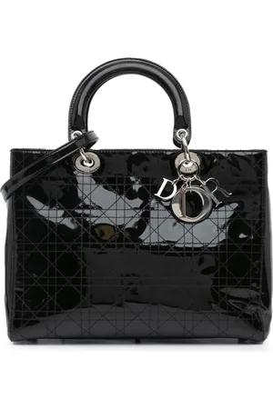 Dior Bolsa satchel Large Patent Cannage Lady Dior 2007