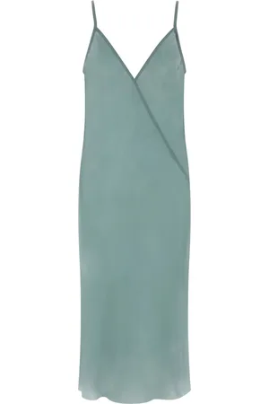 Rick Owens Vestido midi con cuello en V
