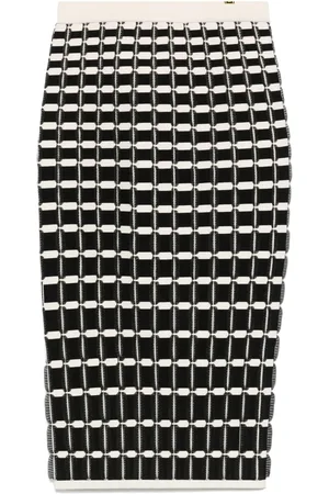 Elisabetta Franchi Falda midi con volantes