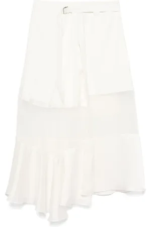 SACAI Falda midi con diseño asimétrico