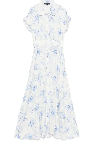 Maje Vestido largo con estampado floral