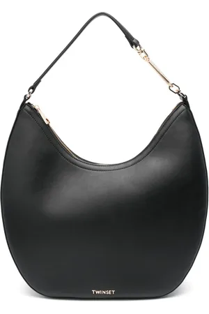 Twin-Set Tote con placa del logo