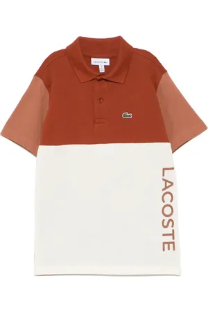 Lacoste Playera tipo polo de piqué con diseño color block