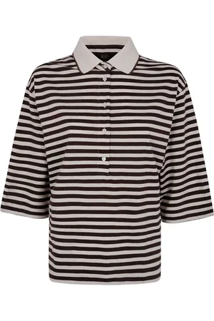 SEVENTY BY SERGIO TEGON Playera tipo polo con rayas estampadas