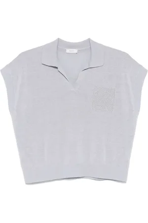 PESERICO SIGN Playera tipo polo con detalle de cadena