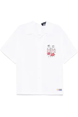 Msgm Camisa con estampado Sailors in Love de x Luke Edward Hall