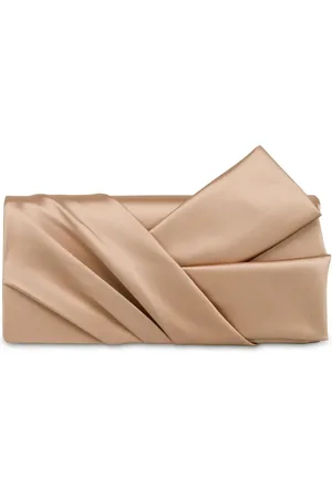 Alberta Ferretti Bolsa de mano satinada con paneles