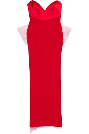 Ilkyaz Ozel Vestido de fiesta con detalle de moño