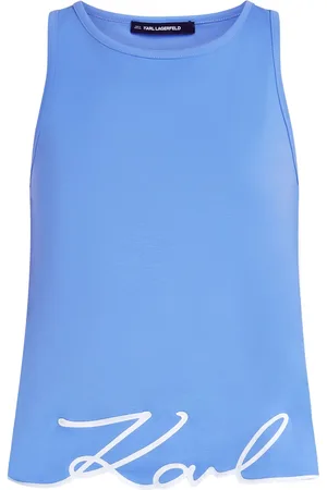 Karl Lagerfeld Top con detalle del logo