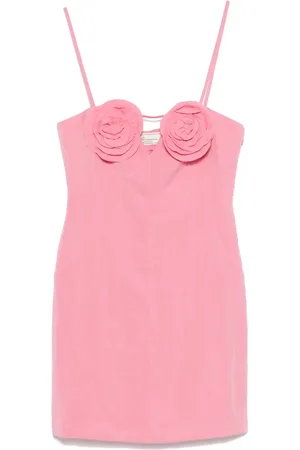 BLUMARINE Vestido corto con aplique floral