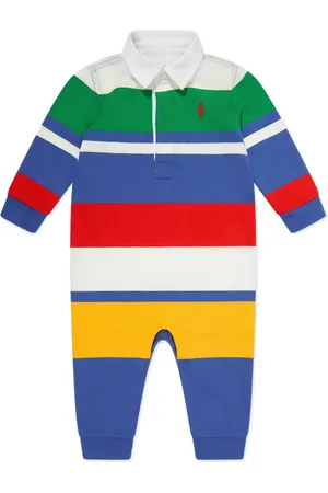 Ralph Lauren Romper estilo playera tipo polo con motivo de rayas