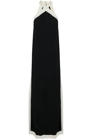 Lenny Niemeyer Vestido con cuello halter y ribete en contraste