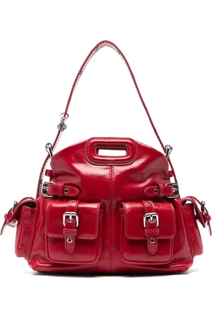 Maje Bolsa crossbody con detalle de ojales