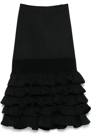 PNK Falda midi con volantes