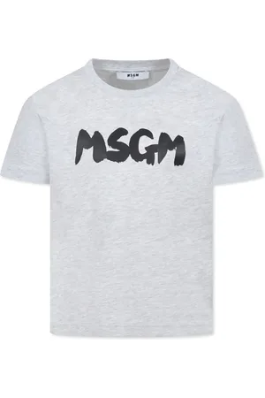 Msgm Playera con logo estampado