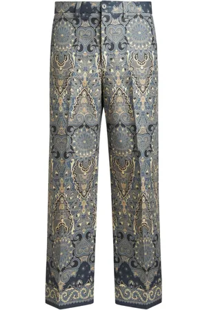 Etro Pantalones con estampado de cachemira
