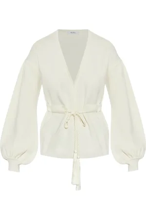 Max Mara Blusa con abertura en el cuello