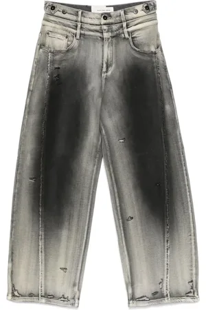 Feng Chen Wang Jeans con efecto lavado