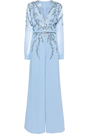 Saiid Kobeisy Jumpsuit bordado con mostacillas