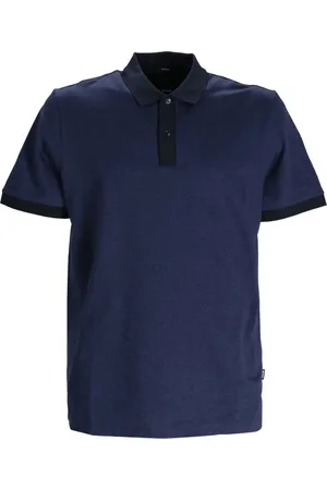 HUGO BOSS Playera tipo polo con etiqueta del logo