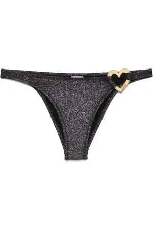 Moschino Bikini bottom con corazón de metal