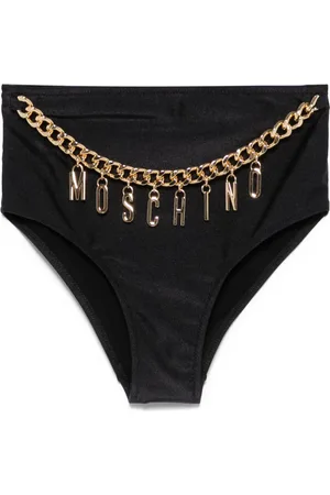 Moschino Bikini bottom con dije de letra