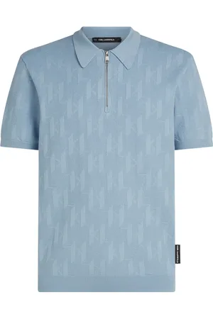 Karl Lagerfeld Playera tipo polo con monograma