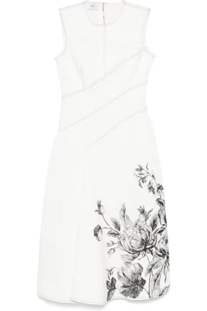 Erdem Vestido midi sin mangas