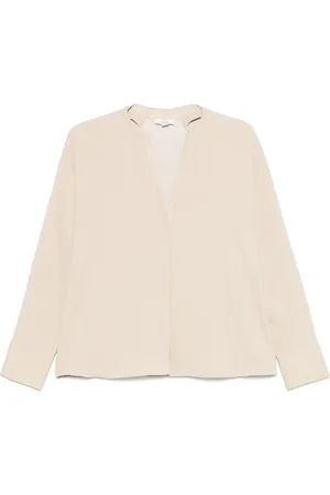 Vince Blusa con ribete de cuero artificial