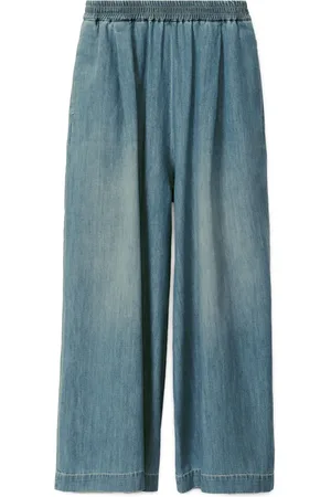 Fabiana Filippi Pantalones palazzo de mezclilla
