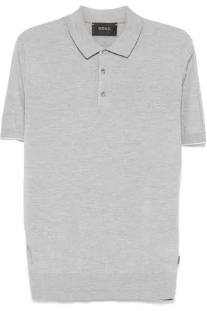 HUGO BOSS Playera tipo polo tejida