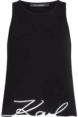 Karl Lagerfeld Top con detalle del logo