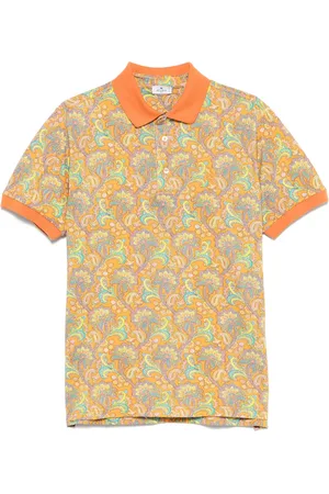 Etro Playera tipo polo con estampado de cachemira