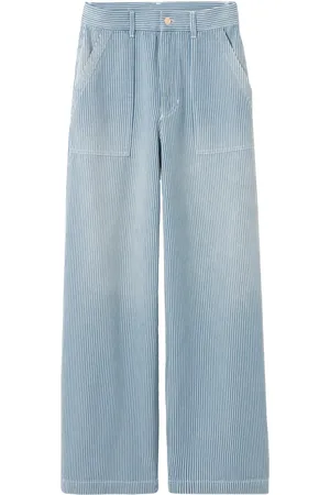 Claudie Pierlot Pantalones rectos con rayas estampadas