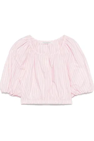 Serafini Blusa con rayas estampadas