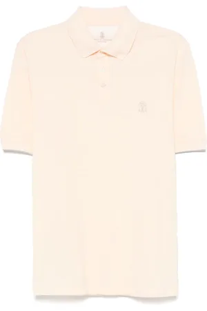 Brunello Cucinelli Playera tipo polo de piqué